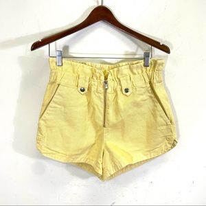 Sea New York yellow canvas shorts new with tags size 2